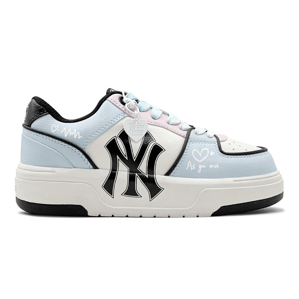 MLB Chunky Liner Skateboard Shoes Unisex Low Top Blue 3ASXCA12N-50WHS(TeamS2-)