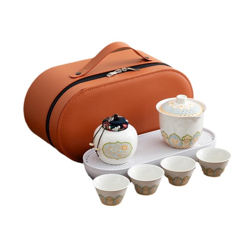 Travel Tea Set Small Set Outdoor Kung Fu Tea Set Teapot Portable