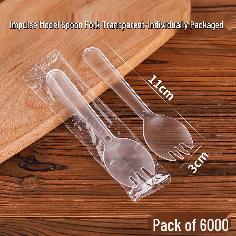Individually Wrapped Disposable Plastic Spoons & Forks