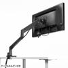 SANWA SUPPLY Monitor Arm (Single Gas Spring Type Thin Short Clamp Black) CR-LAC1403BK
