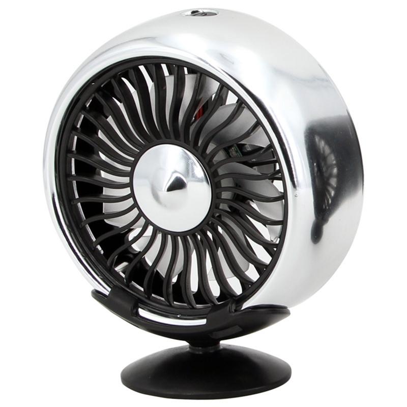 USB Fan Air Outlet Lighting LED Three-speed Mini Fan Car Electrical Appliances