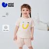Minibala Baby Pure Cotton Short Sleeve Letter T-Shirt