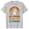 Funny Dog Vintage Best Beagle Dad Ever Fathers Day Puppy Dog Dad Tshirts Men Casual Tshirt 100 Cotton Loose Oversized T Shirt