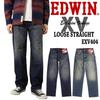 Edwin XV Loose Straight Denim Washed Dark Size 32 Men's Pants, Distressed,