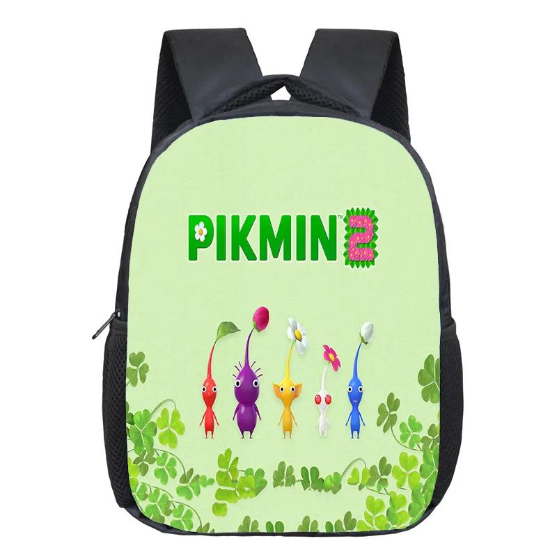 Mochila Pikmin Rugzakken Tiener Boekentas Mode Kinderen Schooltassen Reizen Casual Rugzak Grote Capaciteit Dubbele Schouder Tas Pikmin backpack beige