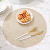 Reusable PVC Placemat Heat Resistant Dining Table Mat Wear-Resistant Stain-Proof Placemat for Home Kitchen Dining Table Protection