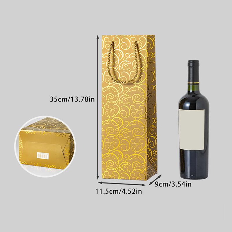 

Бумажный пакет-сумка для красного вина, пакет для упаковки вина, сумка для хранения, пакет для одной бутылки вина, пакеты для упаковки винных бутылок