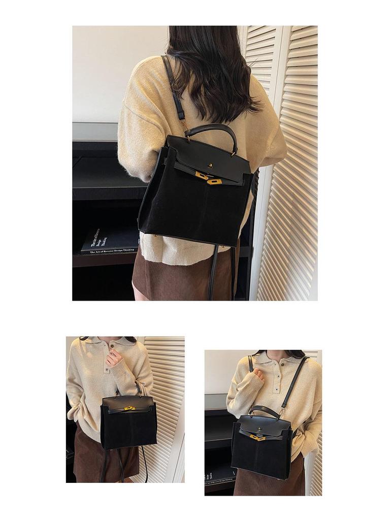 2025 Retro Frosted Kelly-Style Handheld & Crossbody Bag for Women - Autumn/Winter Fashion