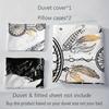 Dreamcatcher Quilt Cover Collection Black And White Sleep Bedding Collection Plush Quilt Cover For Bedroom Guest Room (1*Quilt Cover+2*Pillowcase)
