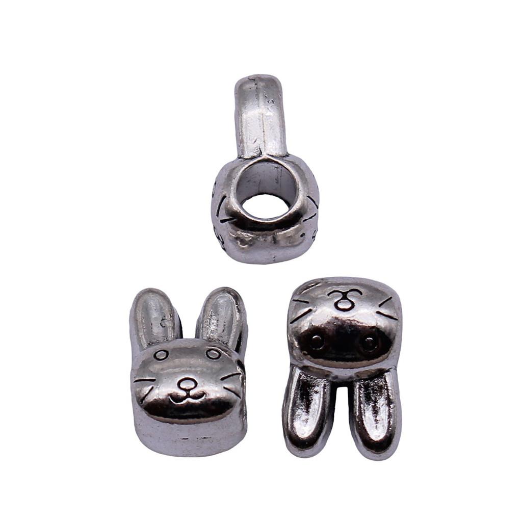 Animal Spacer Beads Large Hole Charms For Necklace Jewelry Making Starter Kit