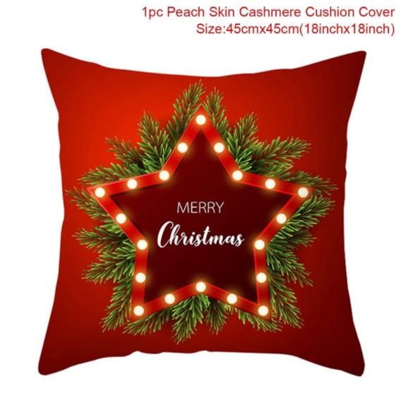 2022 Cartoon Christmas Style Collection Cushion Cover Printed Pillow Living Room Decorative Pillowcase Pillowcase Aesthetics
