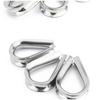 M2 M3 M4 M5-M6-M8-M10 304 Stainless Steel Cable Wire Rope Protective Sleeve  Chicke Riggingn Heart Ring Fixing Workpiece