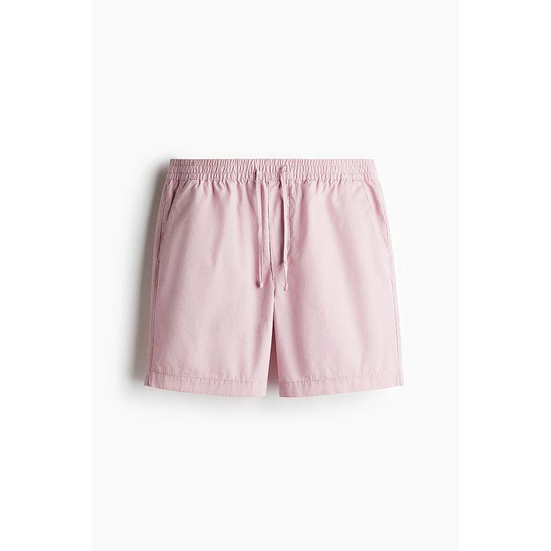 

HM Men s Casual Pants 2025 Summer New Cotton Simple Standard Canvas Shorts 1260536 Pink 165/72