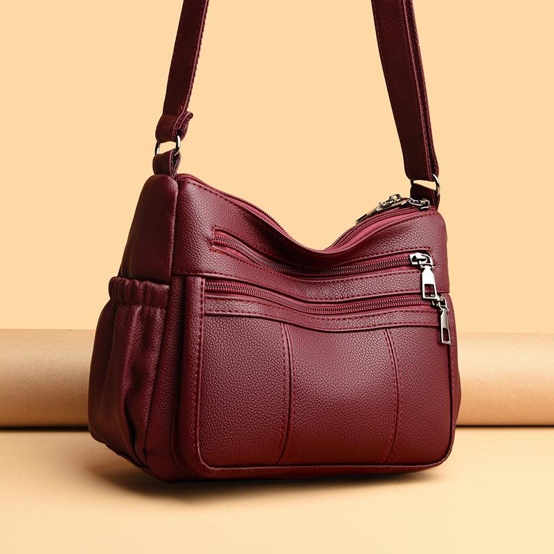 Large Capacity Bag, Women's High-end Feel, Multi Compartment Shoulder Bag, Commuting Crossbody Bag