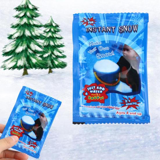Fake Snow Powder Christmas Artificial Flake Faux Snow Powder Filler for DIY Crafts Holiday Decoration