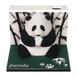 3D Paper Craft Panda Sculpture Chinese New Year Lucky Bag Layered Paper Art Desk Decoration With Light Calendar