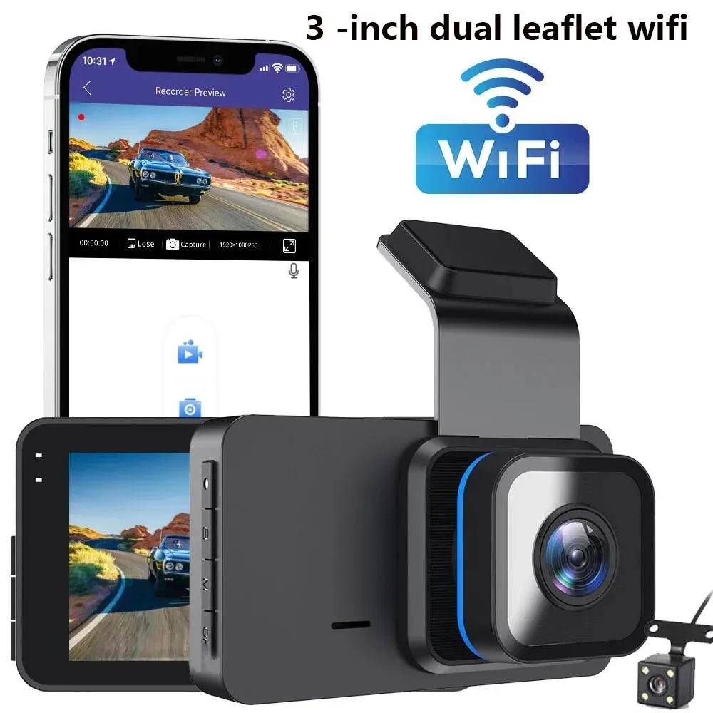 

Автомобильный видеорегистратор с Wi-Fi, 3 дюйма, IPS GPS, FHD 1080P, видеокамера с металлическим корпусом