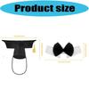 User Friendly Efficient Graduation Accessories Black Cap and Bowtie Set Sustainable Party Decorations Polyester Materials