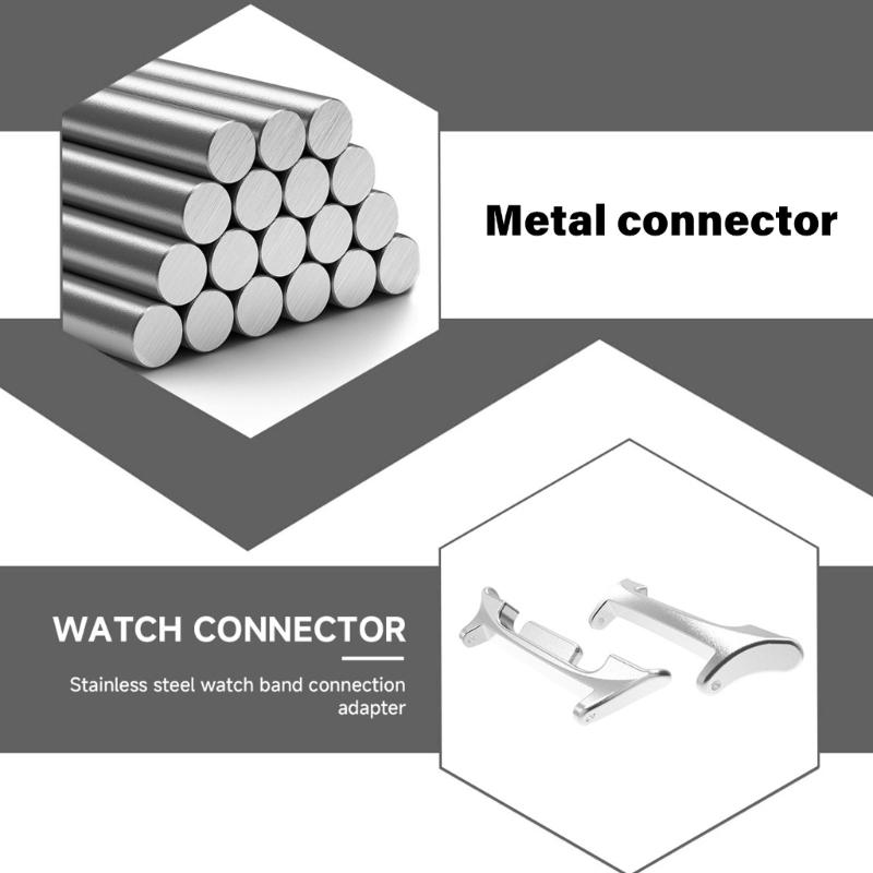 Watchband Metal Connector 22mm Quick Release Pin Adapter Watch Band Connection for Watch 8 40/44mm 46mm