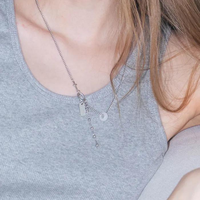 White Jade Chain Drop Necklace_PM25N013HS