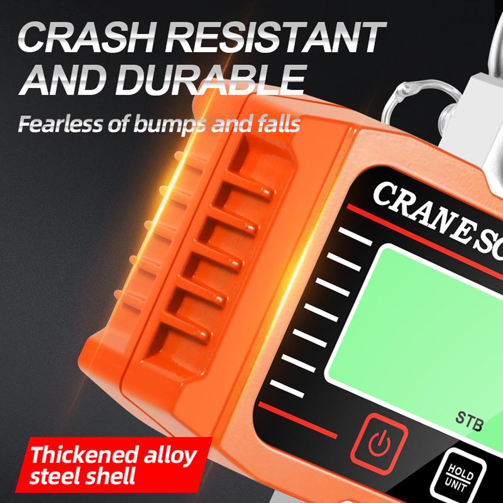 Digitales LCD-Display 1000kg Kranwaage Tragbarer Elektronischer Schwerlast-Wiegehaken Kran Industriequalität Wägegerät