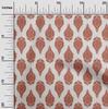 oneOone Cotton Flex Brown Fabric Asian Floral Traditional Quilting Supplies Print Sewing Fabric By The Yard 40 Inch