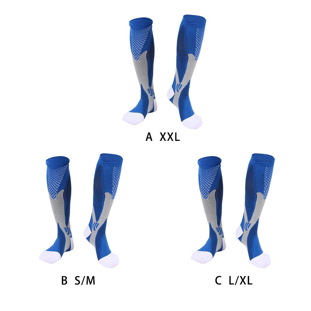 1 Pair Nylon Wire Compression Sock Portable Reusable Washable Men Women Nonslip Riding Football Fitness Sport Stocking