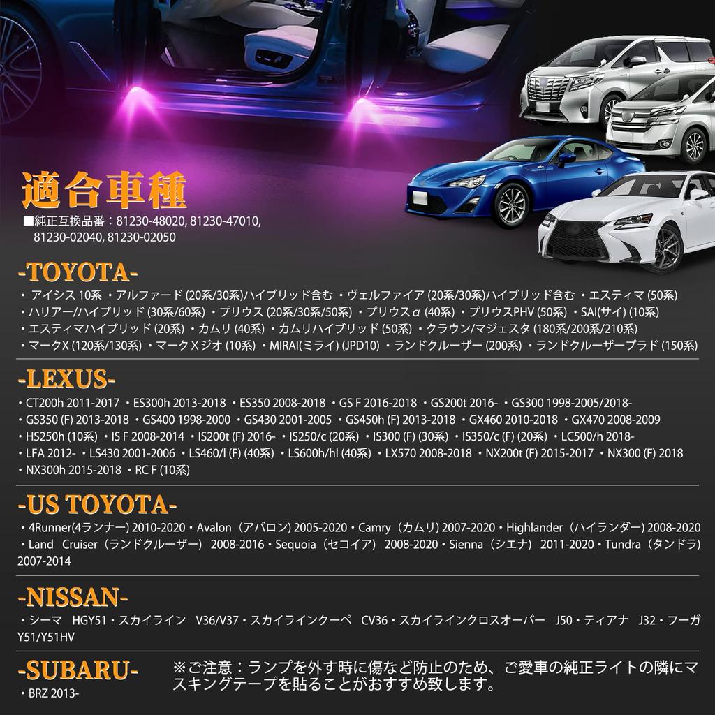 POPMOTORZ LED Courtesy Lamp, Crown Majesta, 180 Series 200 Series, 210 Series Welcome Lamp