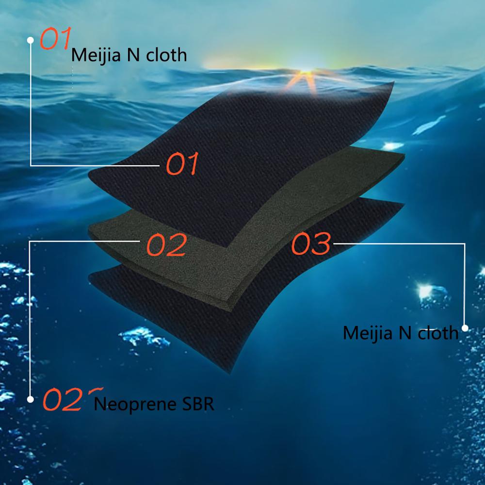 Men's 1.5mm Long Neoprene Wetsuit SBR Material Outdoor Swimming Surfing Drifting Wetsuit S-4XL Integrated Snorkeling Suit