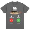 Lustige Fih Ruft Meme T-Shirts Humor Mode Herren Damen Hohe Qualität T-Shirts Übergroß Baumwolle Lässig Kurzarm Streetwear