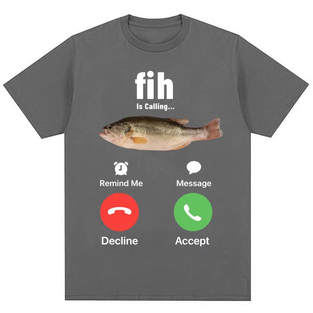 Lustige Fih Ruft Meme T-Shirts Humor Mode Herren Damen Hohe Qualität T-Shirts Übergroß Baumwolle Lässig Kurzarm Streetwear