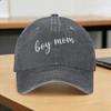 Boy Mom Script Coverup For Mom Sun Baseball Cap  Y2K Cool Women Men Washed Trucker Hat  Hunting Camping Baseball Caps