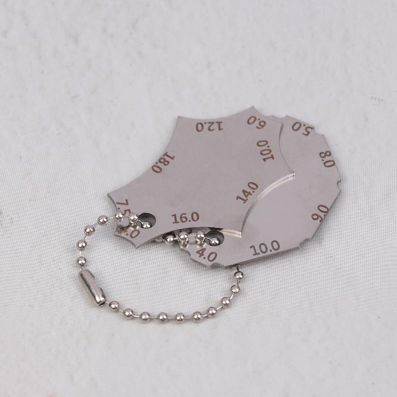 Welding Joint Two-Piece Gauge Fillet Weld Welding Throat Depth Leg Length Gauge Ruler Welder Inspection Tool