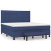 Maison Exclusive - Lattenrost-Bettgestell mit Matratze Blau 180x200 cm Stoff