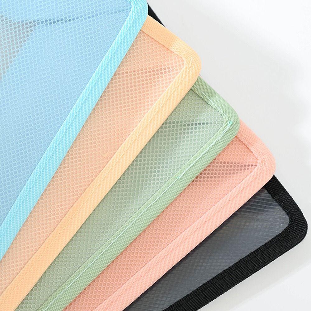 Visible Kids Document Bag Button Function Student Tote Bag Test Paper Storage Bag Travel