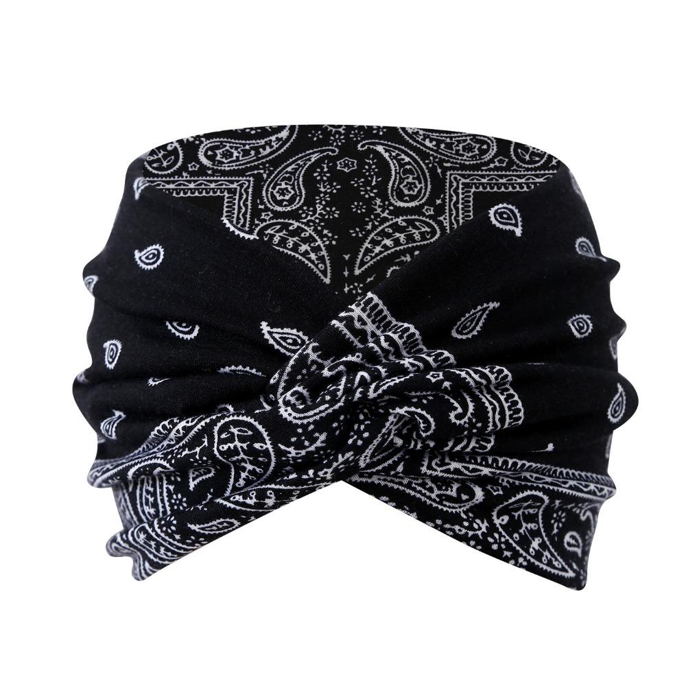 Fasce Larghe Boho Intrecciate da Donna, Turbante Spesso Morbido per Allenamento e Uso Quotidiano