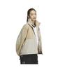 Adidas KTX54 Fleece Warding Jacket in Magic Beige Women's Loose-Fit Full-Zip (JG8222)