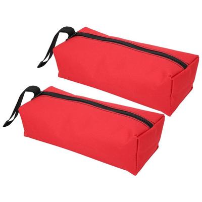 2 Pcs Oxford Cloth Tool Storage Bag Portable HandHeld Repair Hand Tools Organizer Zipper Closure Waterproof Tool Pouch