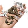 1-50pcs Alloy Metal Wings Flying Angle Heart Charms Pendant DIY Jewelry Making Accessories Findings for Necklace Keychains