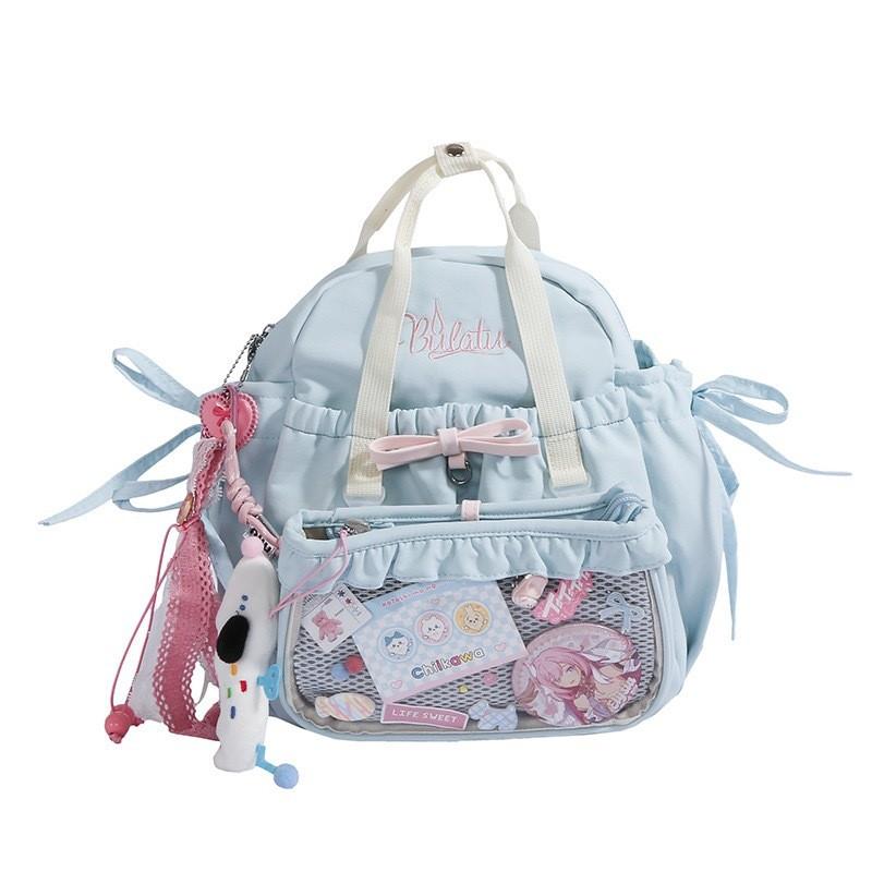 Cute Japanese Style Soft Girl Backpack With Padded Shoulder Straps For School