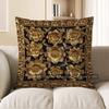 2D Gilt Floral Pattern Throw Pillow Covers Pattern Cushion Cover Suitable For Sofa Bedroom Car Pillow Cover