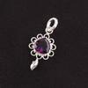 Natural African Amethyst Daughter Gift February Pendant Jewelry Sterling Silver PP-4-1