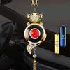 Car Aromatherapy Hanging Ornament for Odor Removal - Rearview Mirror Pendant with Empty Bottle.