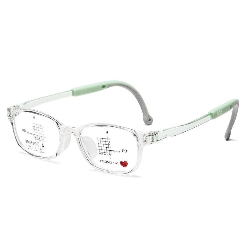 Unbreakable Kids' Silicone Myopia Glasses - Anti-slip, Transparent Frames for Boys and Girls, Prescription-Compatible