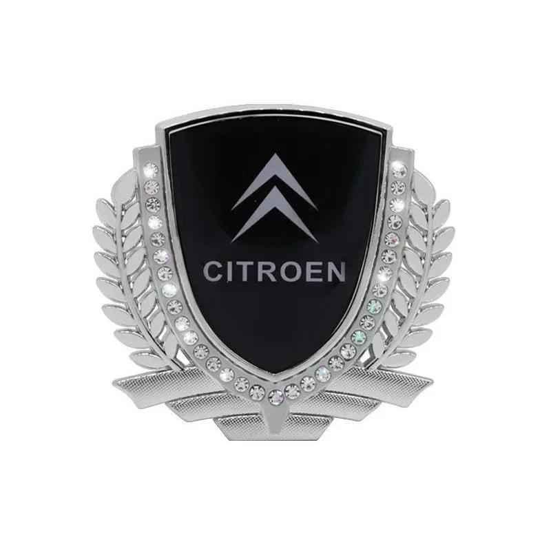 

Car Wheat Ear Diamond Decal Sticker for Citroen C1 C2 C3 C5 C4 Aircross Picasso Berlingo DS3 Saxo Xsara C-ELYSEE Auto Decoration срібний