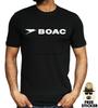 BOAC Airline T-shirt British Airway Plane Aeroplane Airport Flight Unisex Top