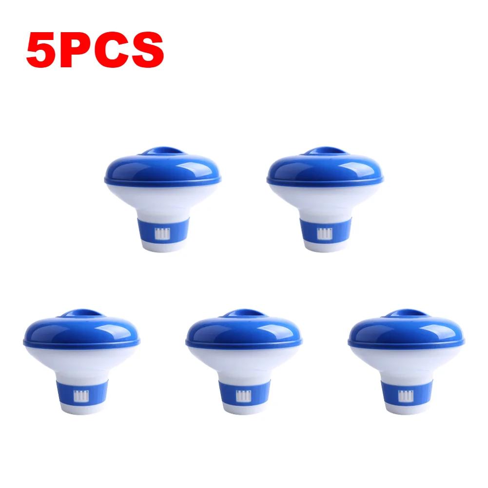 1-5 Stück Schwimmbecken Chlor Tablette Automatischer Spender Pool Schwimmender Spender Outdoor Pool Reinigungszubehör