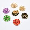 1ks Průhledné kamínky Květinová manžetová knoflíček Brož Spona DIY Knoflíčky na košili zdobené kamínky Oblečení Doplňky