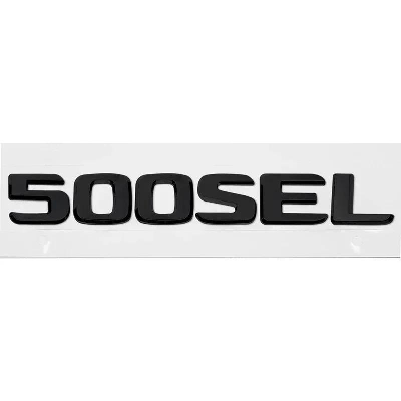 3D ABS Zadní kufr auta Písmenný znak Číslo karoserie Znak Samolepka pro Mercedes Benz 230E 300E 300SEL 300SE 500SEL 560SEL 600SEL