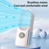 Bezlopatkový stolní ventilátor se 6 rychlostními režimy, silným prouděním vzduchu, kompaktním designem, přenosným, dobíjecím, tichým chladicím sprejovým ventilátorem